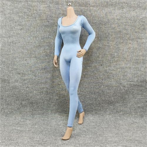 ASEDRFY Damenfigur im Maßstab 1/6, Puppenkleidung, Overall, langärmelig, Hemd, Kostüm für 30,5 cm große Soldatinnen, Actionfigur, Puppe (gelb) von ASEDRFY