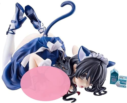 ASEDRFY Ecchi Figur Anime Figur Katze Schoß Milch 1/7 I Vestiti Sono Rimovibili Modell Sammlung Puppe Spielzeug Statue Dekor 12 cm von ASEDRFY