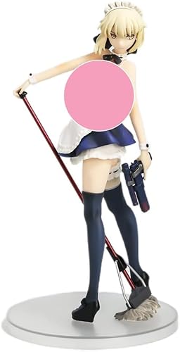 ASEDRFY Fate/Grand Order Altria Pendragon (Alter) Dienstmädchen-Badeanzug Ver. Anime-Figur, niedliche Cartoon-Charakter-Modell-Kollektion, Staue-Spielzeug, Puppendekoration, 24 cm von ASEDRFY