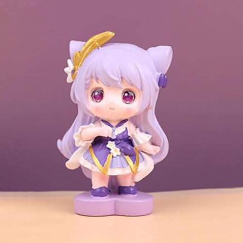 ASEDRFY Genshin Impact PVC-Sammelspiel, Actionfigur, Charaktermodell, Anime-Spielzeug (Farbe: lila) von ASEDRFY