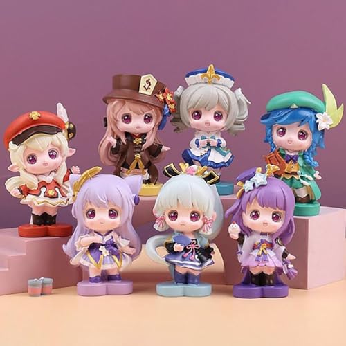 ASEDRFY Genshin Impact PVC-Sammelspiel, Actionfigur, Charaktermodell, Anime-Spielzeug (Farbe: lila) von ASEDRFY
