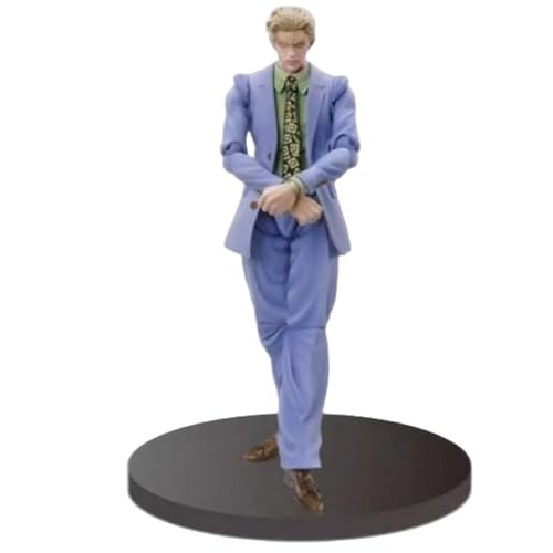ASEDRFY Jonathan Joestar, Kira Yoshikage Figure, Standing Movable Figurine 19cm/7.5inch Handmade PVC Anime Game Character Statue Collectible Craft Gift (a) von ASEDRFY