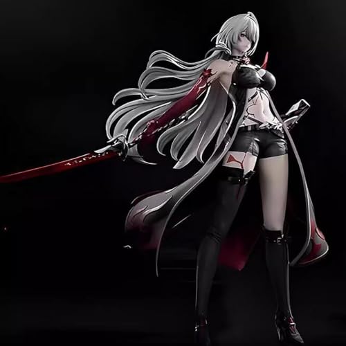 ASEDRFY Kakavasha Acheron-Figur, 38 cm, Stern-Schiene, PVC-Statue, Anime-Actionfigur, Modellsammlung, Puppe, Dekoration, Spielzeug, Geschenk (weiß) von ASEDRFY
