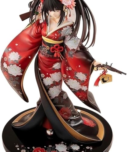 ASEDRFY Kimono Tokisaki Kurumi bemalte Figur Modell Spielzeug Modell Erwachsene Geschenk Anime Kollektion 23 cm (mit Sockel) von ASEDRFY