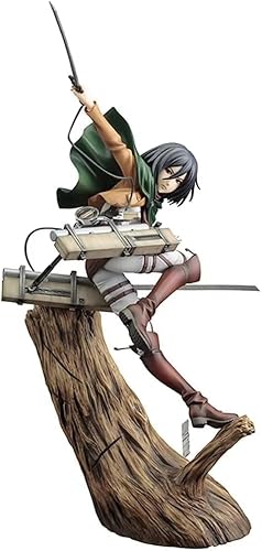 ASEDRFY Levi, Eren, Figura de acci?n de estilo de batalla de tronco de ?rbol, figura de anime, figura de personajes de PVC, colecci?n de estatua de PVC, regalo 9.8 (Eren) von ASEDRFY
