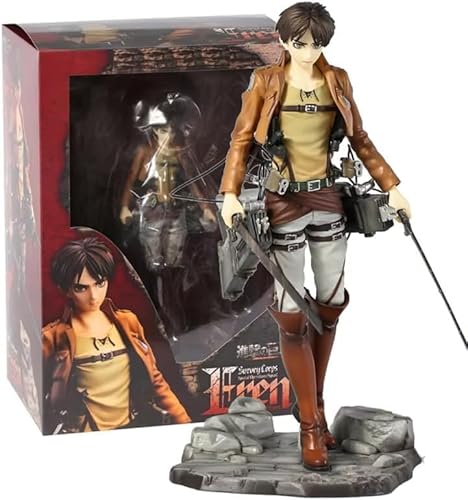 ASEDRFY Levi, figura de acci?n Eren de doble espada, figura de anime, figura de personaje, estatua de PVC, colecci?n de juguetes decorativos, regalo 10.2 (doble hoja eren) von ASEDRFY