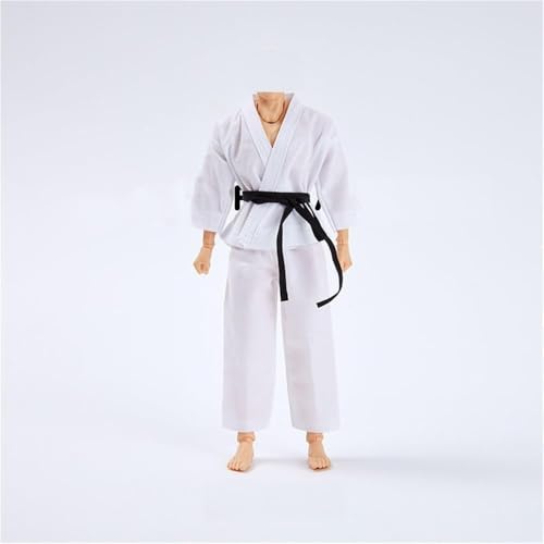 ASEDRFY Männerkleidung im Maßstab 1:12, Figur, Puppenkleidung, Uniform-Kostüm für 15,2 cm große Soldaten, Actionfigur, Körperpuppe (weiß) von ASEDRFY