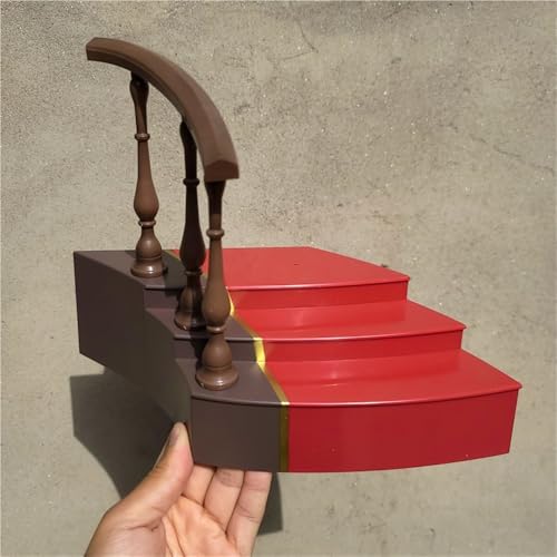 ASEDRFY Miniatur-Treppe, Raumdekoration, Möbel, Treppenhaus, Handlauf, Modellzubehör für 30,5 cm nahtlose Actionfigur-Puppe ASEDRFY Miniatur-Treppe, Raumdekoration, Möbel, Treppenhaus, Handlauf, Modellzubehör für 30,5 cm nahtlose Actionfigur-Puppe von ASEDRFY