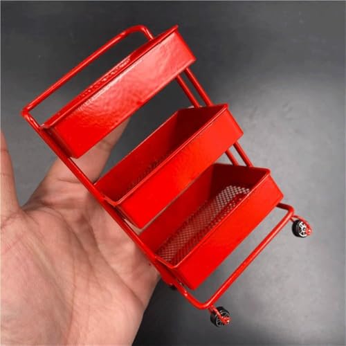 ASEDRFY Miniatur-Werkzeugwagen im Maßstab 1/6, Modell, Heimdekoration, für 30,5 cm nahtlose Actionfigur, Puppe, Schwarz von ASEDRFY