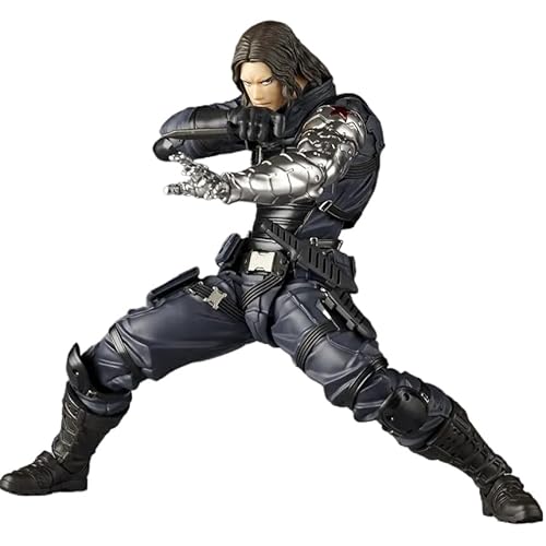 ASEDRFY Moon Knight Figure, Winter Soldier Figure, Fighting Movable Anime Figures 14cm/5.5inch Handmade PVC Character Model Decoration Craft Gift (b) von ASEDRFY