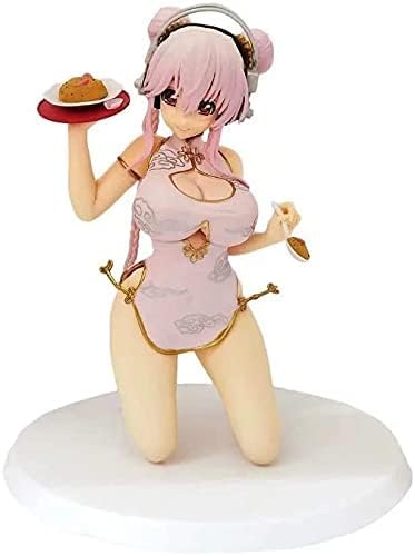 ASEDRFY Neue beste private Deluxe-Version Anime Restaurant Serie Abnehmbare austauschbare Truhe Super Sonico kniend schönes Mädchen PVC Actionfigur Modell Spielzeug Desktop Dekoration Ornamente von ASEDRFY
