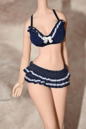 ASEDRFY Puppenkleidung im Maßstab 1/6, BH-Unterwäsche, Kleidung, Kostüm für 30,5 cm große weibliche Actionfiguren, Zubehör, Puppe (blau) von ASEDRFY
