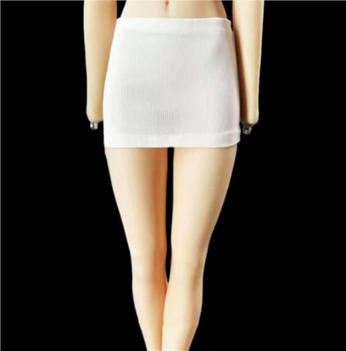 ASEDRFY Puppenkleidung im Maßstab 1/6, lässig, elastisch, kurzer Rock, Kleidung, Kostüm für 30,5 cm große weibliche Actionfigur, Zubehör, Puppe (schwarz) von ASEDRFY
