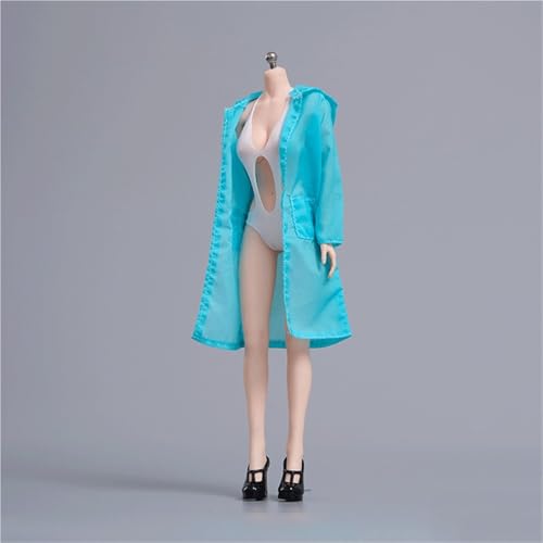 ASEDRFY Puppenkleidung im Maßstab 1/6, lange Jacke, Badeanzug, Sandalen, Kleidung, Kostüm für 30,5 cm große weibliche Actionfiguren, Zubehör, Puppe (mehrfarbig) von ASEDRFY