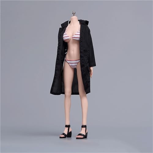 ASEDRFY Puppenkleidung im Maßstab 1/6, lange Jacke, Unterwäsche, Sandalen, Kleidung, Kostüm für 30,5 cm große weibliche Actionfiguren, Zubehör, Puppe (blau) von ASEDRFY