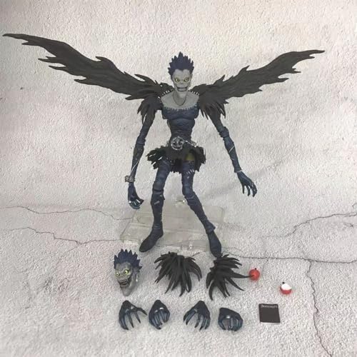 ASEDRFY Ryuk Actionfigur, schwarz, Ryuk, Figma, Yagami, leicht, Ryuk, stehendes Modell, bewegliche Sammlung, Geschenke, 20 cm von ASEDRFY
