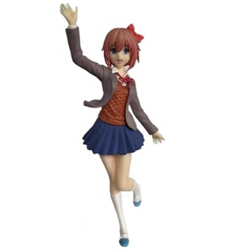 ASEDRFY Sayori Figure, Standing red Short Hair Sayori Anime Figures 18cm/7.1inch Handmade PVC Game Character Model Statue Collectible Craft Gift von ASEDRFY