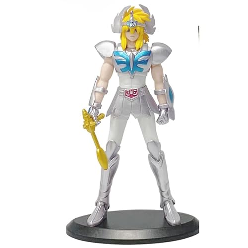 ASEDRFY Seiya, Hyoga, Ikki, Shun, Shiryu Figure, Standing Combat Uniform Figurine 17cm/6.7inch Handmade PVC Character Statue Collectible Craft Gift (d) von ASEDRFY
