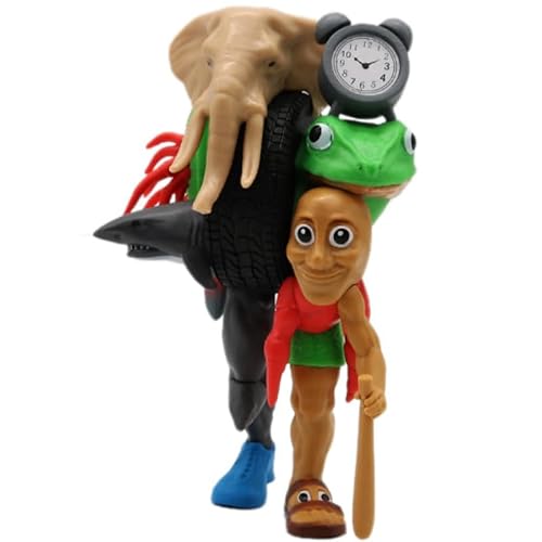 ASEDRFY Shark, Stick Man Figure, Standing Shark, Stick Man Anime Figures 16cm/6.3inch Anime Game Character Statue Model Desktop Handicrafts Gifts (c) von ASEDRFY