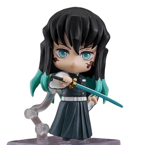 ASEDRFY Tokitou Muichirou, Kanroji Mitsuri Figure, Q Version Movable Anime Figures 10cm/3.9inch Handmade PVC Character Model Decoration Craft Gift (a) von ASEDRFY