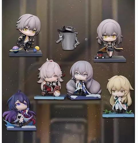 ASEDRFY Toshihiko 7-9 cm Sternschiene KAFKA JingYuan Bronya Seele Trailblazer Figur PVC-Statue Anime-Figuren Actionmodell Sammlung Puppe Dekoration Spielzeug Geschenk (Farbe: Natur) von ASEDRFY