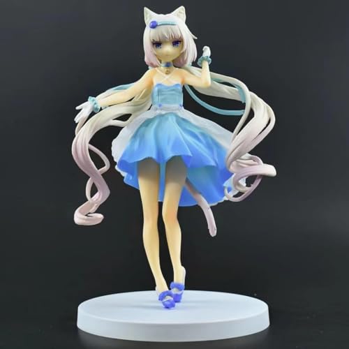 ASEDRFY Vanilla Chocola Figur Cocktailkleid Kigae no Hitotoki Katze Mädchen Figur 1/7 Kollektion Desktop-Modell Geschenke 18 cm (A) von ASEDRFY