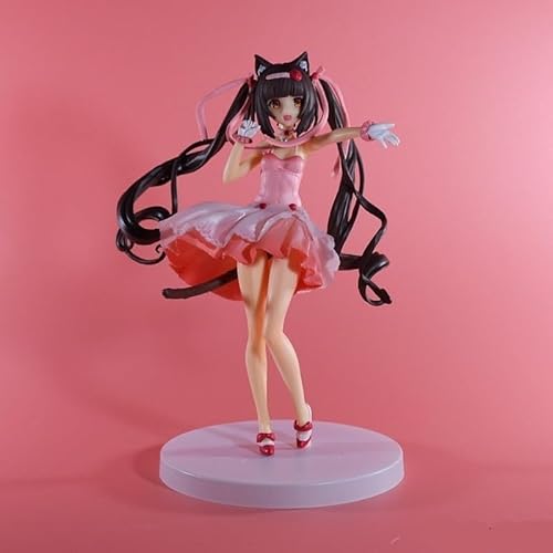 ASEDRFY Vanilla & Chocola Actionfigur/Anime-Figur/bemaltes Charaktermodell/Spielzeugmodell/PVC/Anime-Sammelobjekt, 18 cm (Größe: Schokolade) von ASEDRFY