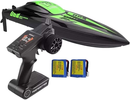 ASEDRFY mclxtoys Barco RC, Barco de Alta Velocidad refrigerado por Agua sin escobillas 2,4G, Velocidad 35-40 KM/H, volcado Con un botón para reiniciar. von ASEDRFY