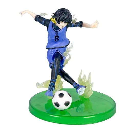 Bachira Meguru‌, Isagi Yoichi, Nagi Seishiro‌, Mikage REO Figure, Playing Soccer Action Figures PVC Character Model Collectible Handicrafts Gift (c) von ASEDRFY