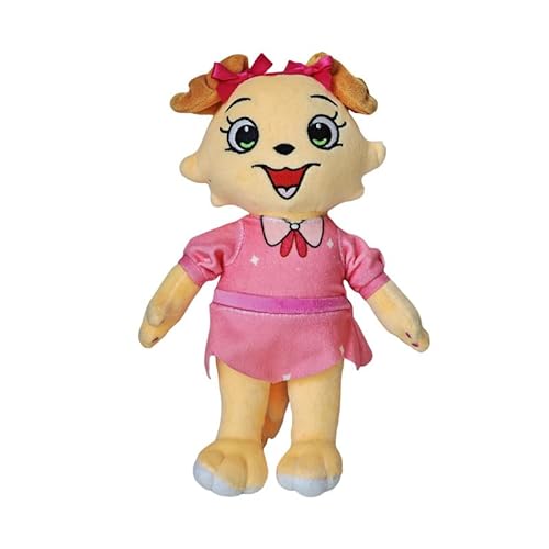 Cat Plush, Cute Giggleland Amusement Cat Plush Dolls 25cm/9.8inch Handmade PVC Character Action Model Statue Decoration Ornament Gifts (Pink) von ASEDRFY
