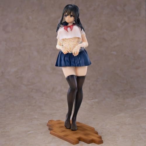 Curtain-chan Jk Student Uniform Ver. Figura Ecchi Figura Hentai nsfw Figura de chica de anime Linda muñeca decoración modelo Colección de chicas de anime de dibujos animados 26 cm/10,2 pulgadas von ASEDRFY