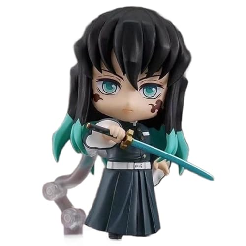 Ganroji Miri‌, Tokitou Muichirou Figure, Q Version Repalcement Face Movable Action Figures 10cm/3.9inch Handmade Model Decoration Gift (b) von ASEDRFY