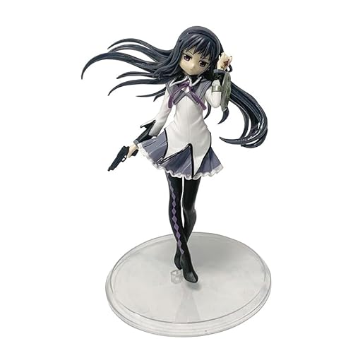 Homura Akemi Figure, Standing Holding A Gun Anime Figures 17cm/6.7inch Anime Character Statue Model Desktop Decoration Ornament Gifts von ASEDRFY