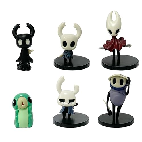 Knight Figure, Six Hollow Knight Action Figures 8cm/3.1inch Anime Character Collection Statue Model Desktop Decoration Gifts von ASEDRFY