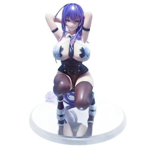 Yuna‌ Figure, Kneeling Purple Long Hair Yuna‌ Action Figures 20cm/7.9inch Handmade Character Model Statue Decoration Ornament Gifts von ASEDRFY