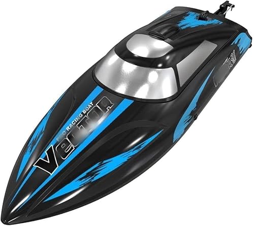 mclxtoys Barco RC, lancha rápida Impermeable de Alta Velocidad 2,4G, Velocidad 30 KM/H, Adecuado para Regalos de niños Adultos. von ASEDRFY