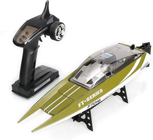mclxtoys Barco RC, lancha rápida eléctrica de Largo Alcance y Alta Velocidad 2,4G, Velocidad 30 KM/H, Adecuado para Regalos de niños Adultos. von ASEDRFY