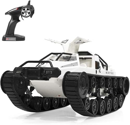 mclxtoys Coche RC, Coche Blindado con Tanque De Control Remoto De Pista 1/12, Coche De Escalada De Aleación Todoterreno De Deriva De Alta Velocidad con Tracción En Las Cuatro Ruedas, Adecuado para Reg von ASEDRFY