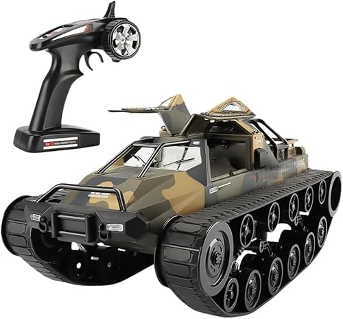 mclxtoys Coche RC, Coche Blindado con Tanque De Control Remoto De Pista 1/12, Coche De Escalada De Aleación Todoterreno De Deriva De Alta Velocidad con Tracción En Las Cuatro Ruedas, Adecuado para Reg von ASEDRFY