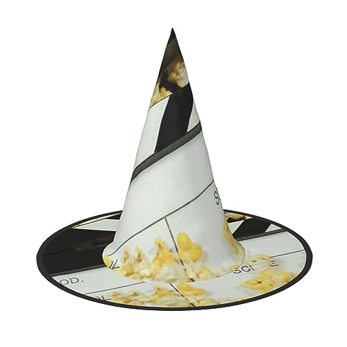ASEELO Hexenhut, Kino, Film, Schindeln und Popcorn, Halloween-Hexenhut für Halloween, Kostüm, Kostümzubehör ASEELO Hexenhut, Kino, Film, Schindeln und Popcorn, Halloween-Hexenhut für Halloween, Kostüm, Kostümzubehör von ASEELO