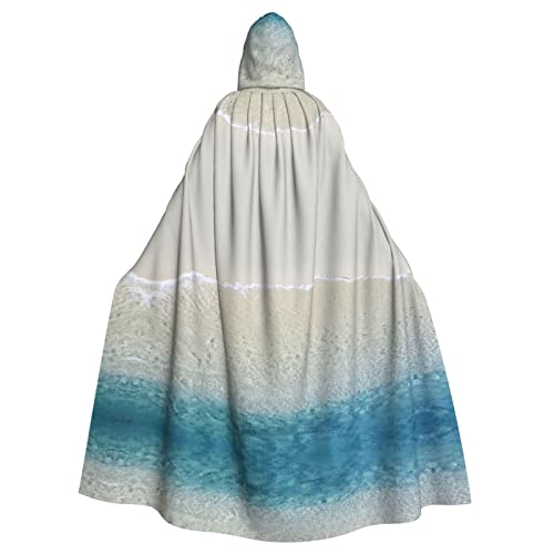 Halloween Hooded Cape Cloak Beach Clear Sea Sand Cosplay Fancy Dress Costume for Halloween Christmas costume party von ASEELO