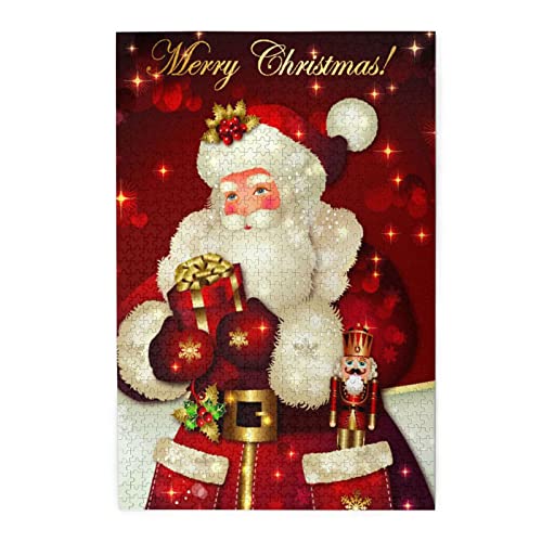 Merry Christmas Santa Claus Puzzles sind geeignet für Erwachsene und Jungen und Mädchen. 1000-teiliges Puzzle von ASEELO