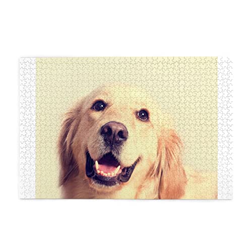 Schönes Golden Retriever-Hundepuzzle ist geeignet für Erwachsene und Kinder, 1000-teiliges Puzzle von ASEELO