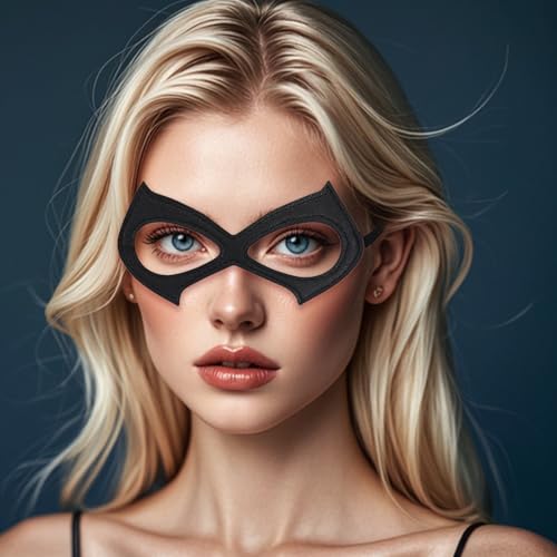 ASFWAGQ Catwoman Maske, Katzenmaske Schwarze Katze Maske Halb Gesicht Katze Catwoman Kostüm Kätzchen Ledermaske für Damen Frauen Mädchen Cosplay Maske für Karneval Halloween Party Ball ASFWAGQ Catwoman Maske, Katzenmaske Schwarze Katze Maske Halb Gesicht Katze Catwoman Kostüm Kätzchen Ledermaske für Damen Frauen Mädchen Cosplay Maske für Karneval Halloween Party Ball von ASFWAGQ
