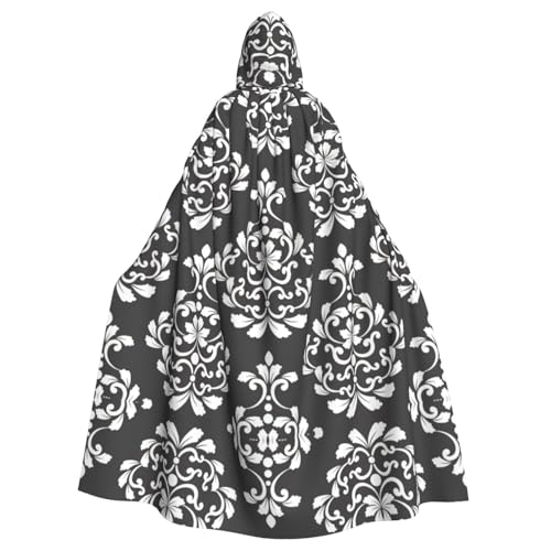 ASFgda Mittelalterlicher Damast-Umhang mit Kapuze, Renaissance-Umhang, Unisex, mit Kapuze, Halloween, Weihnachten, Kostüme, Party-Umhang ASFgda Mittelalterlicher Damast-Umhang mit Kapuze, Renaissance-Umhang, Unisex, mit Kapuze, Halloween, Weihnachten, Kostüme, Party-Umhang von ASFgda