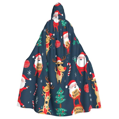 ASFgda Mittelalterlicher Kapuzenumhang mit Weihnachtsmann-Motiv, Renaissance-Umhang, Unisex, mit Kapuze, Halloween, Weihnachtsumhang, Kostüme, Party-Umhang ASFgda Mittelalterlicher Kapuzenumhang mit Weihnachtsmann-Motiv, Renaissance-Umhang, Unisex, mit Kapuze, Halloween, Weihnachtsumhang, Kostüme, Party-Umhang von ASFgda