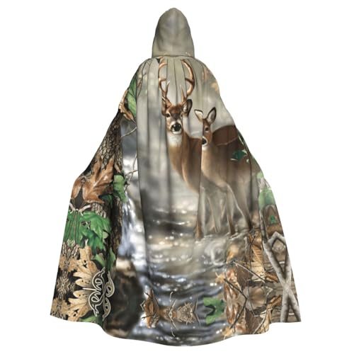ASFgda Mittelalterlicher Umhang mit Kapuze, Camouflage, Hirsch-Druck, Renaissance-Umhang, Unisex, mit Kapuze, Halloween, Weihnachten, Kostüme, Party-Umhang ASFgda Mittelalterlicher Umhang mit Kapuze, Camouflage, Hirsch-Druck, Renaissance-Umhang, Unisex, mit Kapuze, Halloween, Weihnachten, Kostüme, Party-Umhang von ASFgda