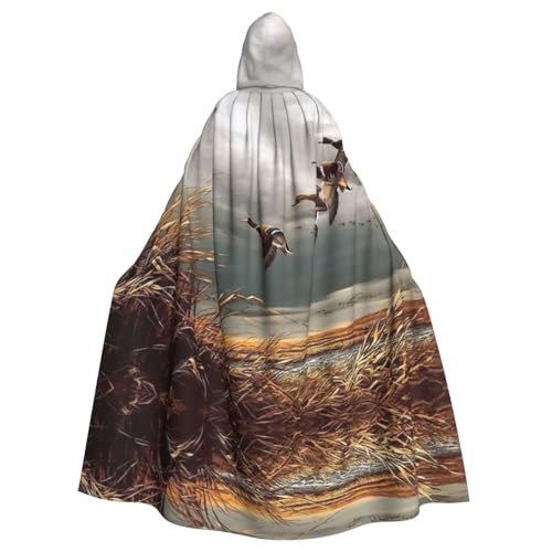 ASFgda Mittelalterlicher Umhang mit Kapuze, Jagd, fliegende Wildenten, Renaissance-Umhang, Unisex, mit Kapuze, Halloween, Weihnachten, Kostüme, Party-Umhang ASFgda Mittelalterlicher Umhang mit Kapuze, Jagd, fliegende Wildenten, Renaissance-Umhang, Unisex, mit Kapuze, Halloween, Weihnachten, Kostüme, Party-Umhang von ASFgda