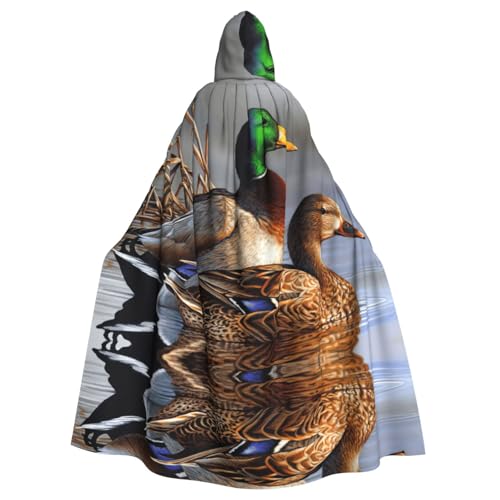 ASFgda Mittelalterlicher Umhang mit Kapuze, Stockenten-Druck, Renaissance-Umhang, Unisex, mit Kapuze, Halloween, Weihnachten, Kostüme, Party-Umhang ASFgda Mittelalterlicher Umhang mit Kapuze, Stockenten-Druck, Renaissance-Umhang, Unisex, mit Kapuze, Halloween, Weihnachten, Kostüme, Party-Umhang von ASFgda