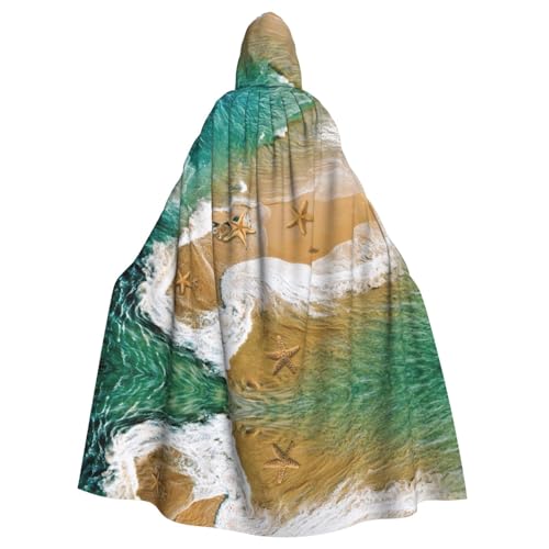ASFgda Mittelalterlicher Umhang mit Kapuze, Surfen, Strand, Seestern-Druck, Renaissance-Umhang, Unisex, mit Kapuze, Halloween, Weihnachten, Kostüme, Party-Umhang ASFgda Mittelalterlicher Umhang mit Kapuze, Surfen, Strand, Seestern-Druck, Renaissance-Umhang, Unisex, mit Kapuze, Halloween, Weihnachten, Kostüme, Party-Umhang von ASFgda